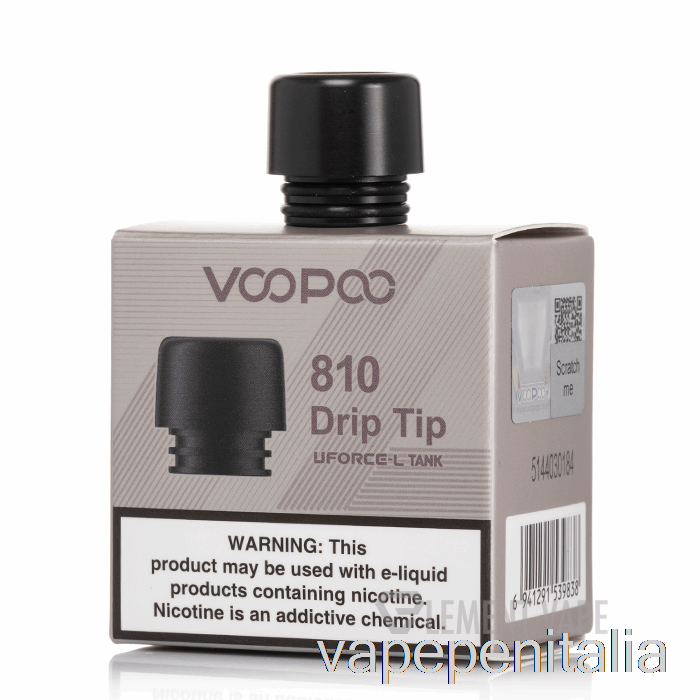 Vape In Italia Voopoo Uforce-l 810 Drip Tip Nero